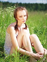 Teen Poses Outdoors