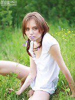Teen Poses Outdoors