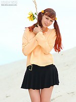 Nude pigtailed redhead