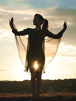 Hot babe enjoys posing and stripping outdoors and exposing her perfect tits and fine ass.