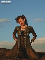 Hot babe enjoys posing and stripping outdoors and exposing her perfect tits and fine ass.