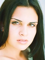 Alexa Model in a long black dress