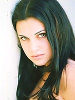 Alexa Model in a long black dress