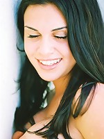 Alexa Model in a long black dress