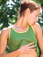 Sporty girl goes wild