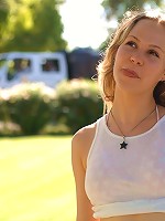 Fiona Luv flashes her tits in public