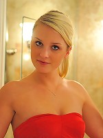 Whitney plays with her brush