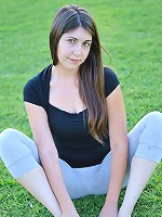 Orianna plays in a public park