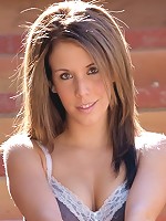 Veronica strips naked on the steps