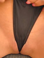 Celeste rubs her pussy at work