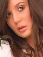 Dazzling beauty Blaire Daniels strips her undies spreading her tight bums and pussy by the window