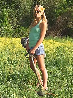 Courtney Simpson Has Fun in the Sun