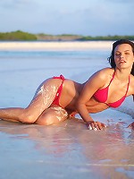 Suzie Carina Red Bikini