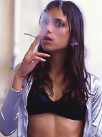 Young woman shows off what\'s underneath her skirt.  Sexy and strong!