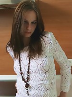 Sexy Teen Plays with a Spoon