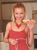 Sexy teen plays with herself