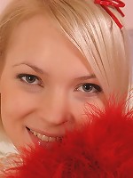 Blonde teen strips for you