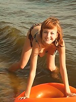 Enjoy wet fun with this teen babe