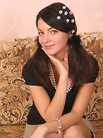 Sexy brunette loves getting naked