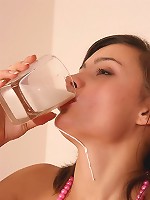 Naughty teen performs strip tease