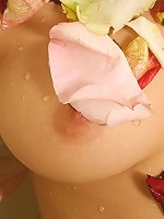 Horny teen invites you to watch her take a wet, soapy bath