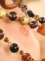 Sexy blonde teen strips