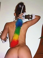 Elena at home alone. She is try to be a good housemaid but she isn't successful. She is too horny. She starts to play with her pussy.