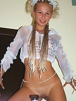 Who is the producer of this erotic show Karolina or Zarina? Both.The girls like to play with camera.