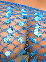 Teen plays naked in the river