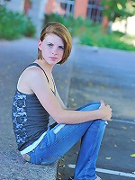 Aubrey being shy and slowly takes off clothes