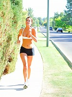 Harper nude yoga topless jog