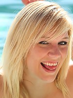 Heyden petite blonde swims naked
