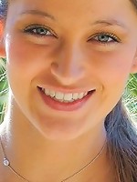 Dani getting athletic outside showing off her ass