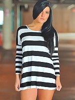 Marletta in the parking garage getting naked