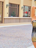 Shazia looks posh at the mall and flashes her ass