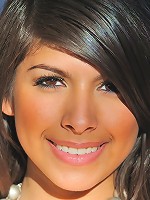 Leila does cartwheels topless outside