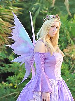 Danielle in a fairy suit