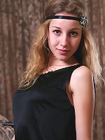 Curly blonde naked teen is beautiful like a princess