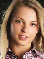 Adorable blonde with innocent appeal and youthful charm.