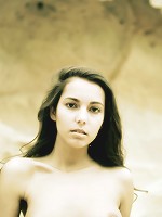 Stunning maiden in elegant poses and dreamy sepia shots.