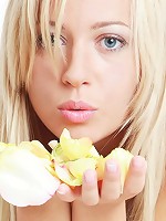 Cleo exudes a youthful beauty in full bloom with her smooth nubile body.