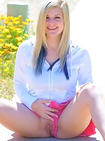 Danielle gets naked on the street