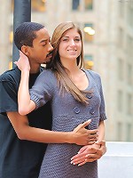 Vicki sucks a black cock