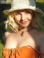 Cute blonde outdoors