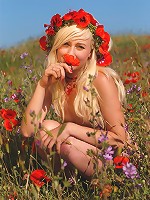 Girl in Red Underwear